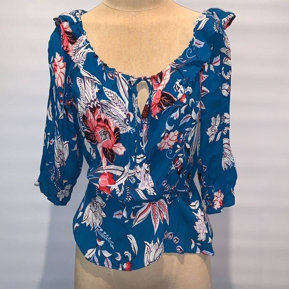 New York & Co SoHo Jeans floral print top, XS